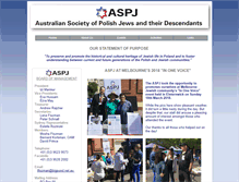 Tablet Screenshot of polishjews.org.au